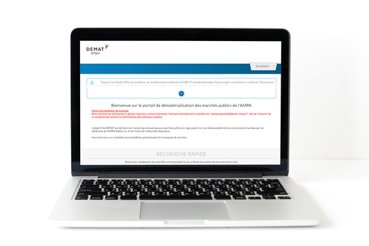 Capture du site Internet demat-ampa.fr